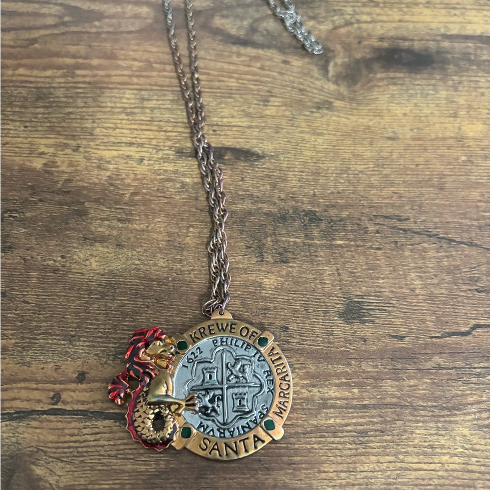 Krewe of Santa Margarita Medallion Necklace